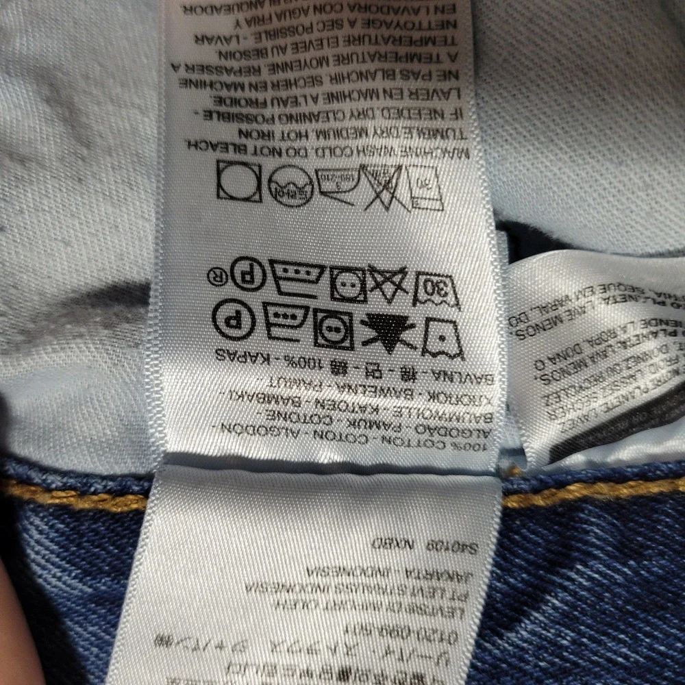 Levis 505‎ Regular Fit Jeans Mens 38x30 Blue Medium Wash Straight Leg Denim